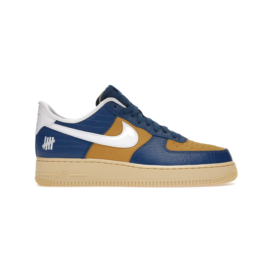 Nike Air Force 1 Low SP Undefeated 5 On It Blue Yellow Croc