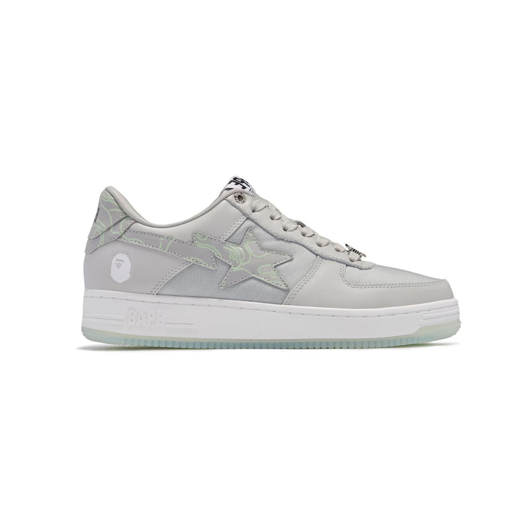 A Bathing Ape Bape Sta Text Code Camo Grey