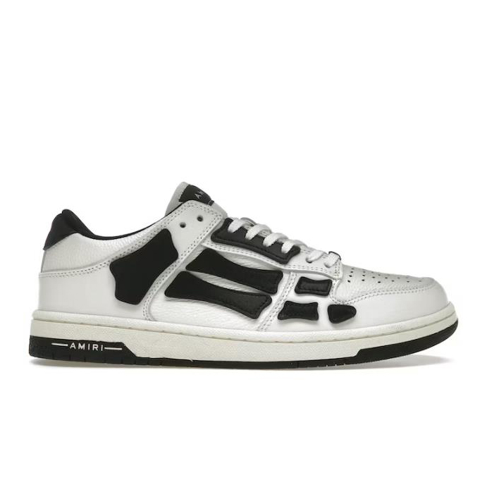 AMIRI Skel Top Low White Black White
