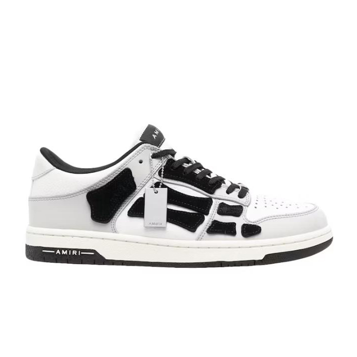AMIRI Skel Top Low White Light Grey Black