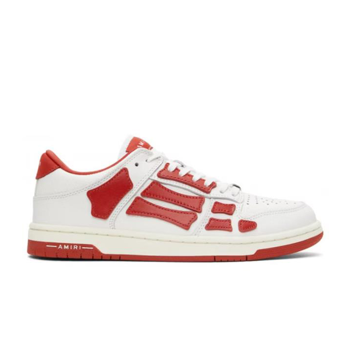 AMIRI Skel Top Low White Red
