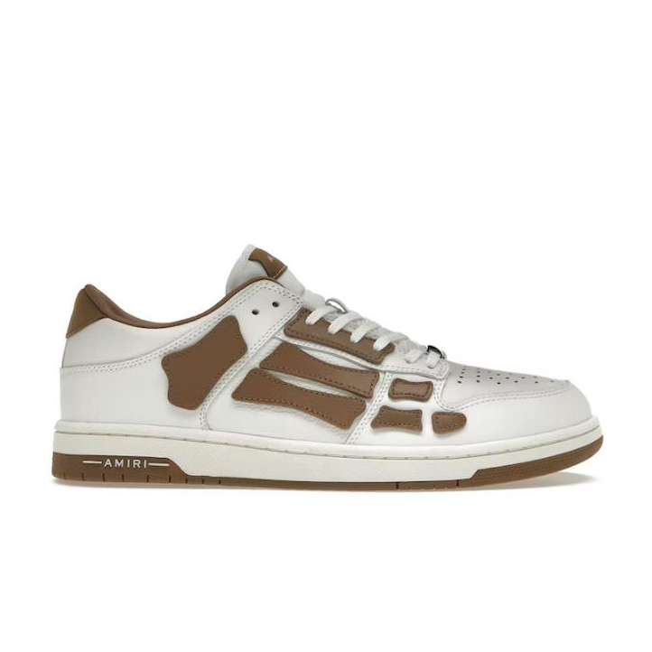 AMIRI Skel Top Low White Brown White