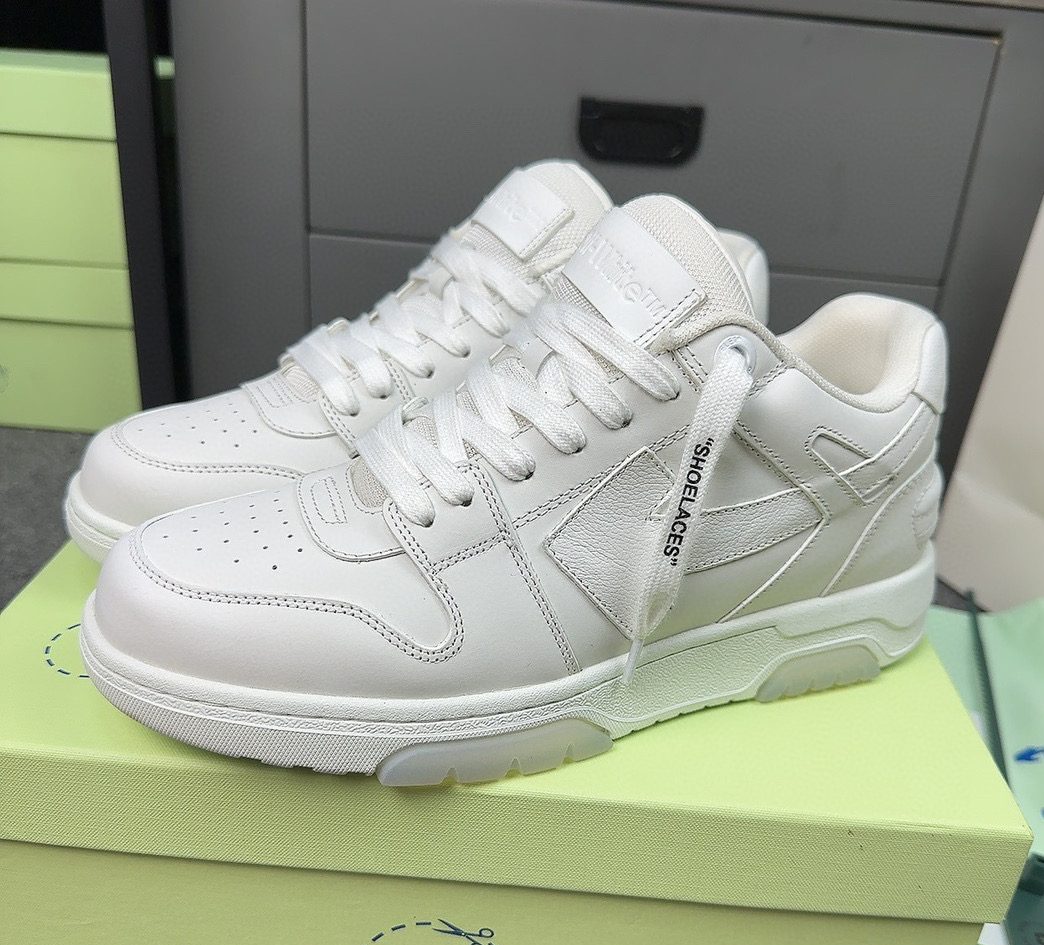 OFF-WH*TE Out Of Office Calf Leather Triple White