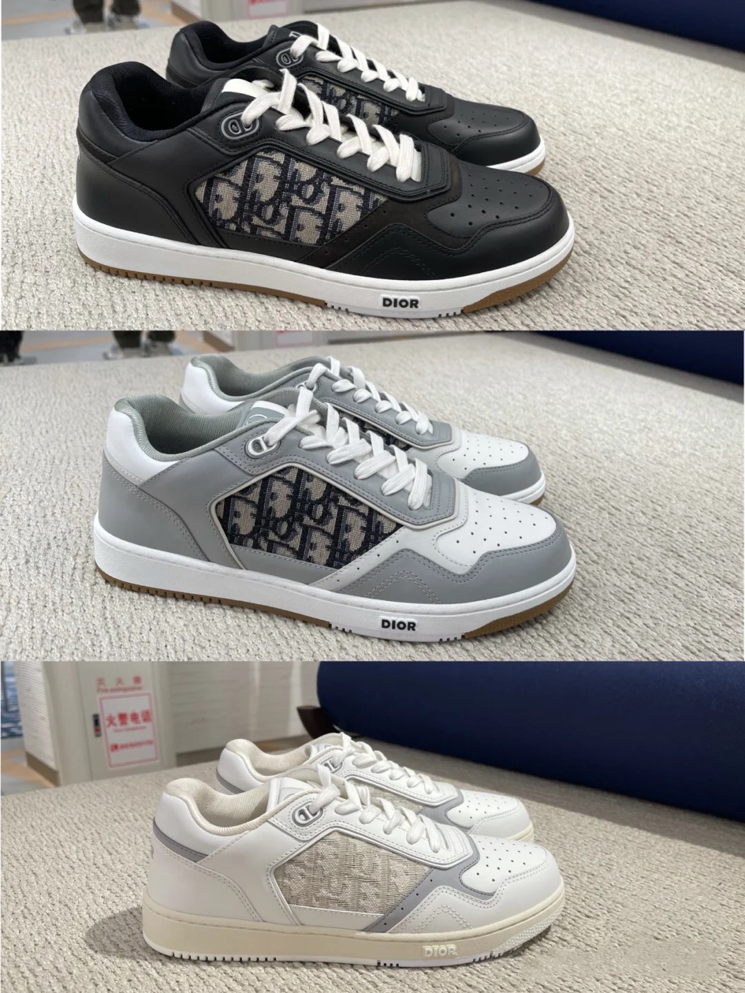 Dior B27 Low Gray White 3SN272ZIR_H165