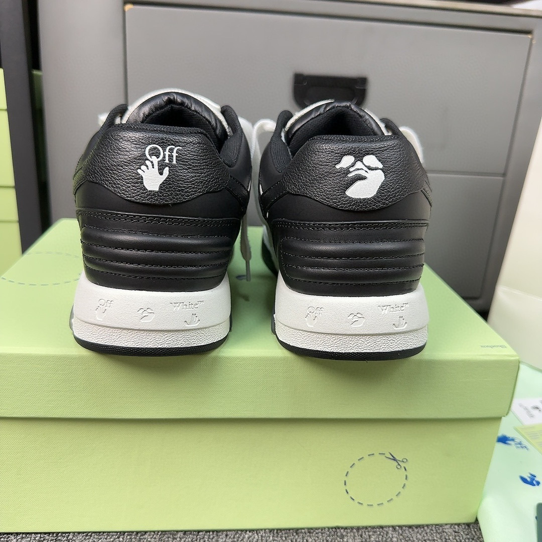 OFF-WH*TE Out Of Office OOO Low Tops White Black White