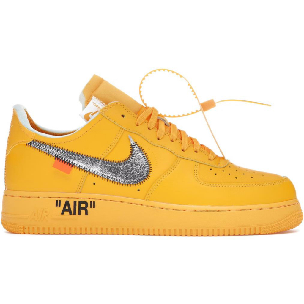 Nike Air Force 1 Low OFF-WHITE University Gold Metallic Silver