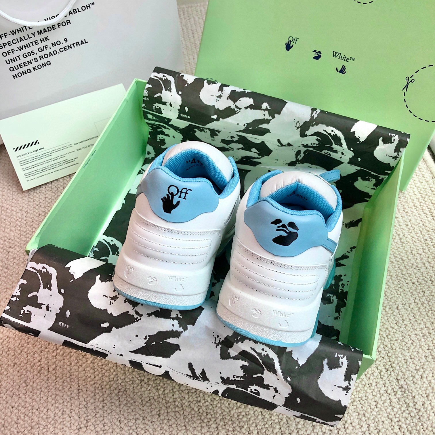 OFF-WH*TE Out Of Office “OOO” Low White Blue