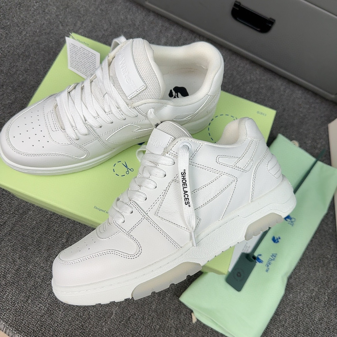 OFF-WH*TE Out Of Office Calf Leather Triple White