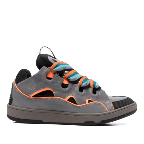 Lanvin Curb Sneaker Grey Orange FMSKRK11REFLP22