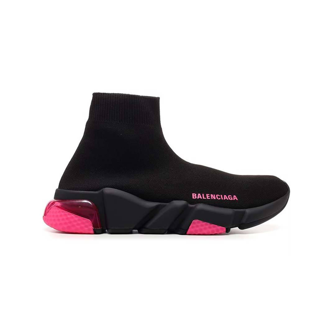 Balenciaga Speed Trainer Black Pink Clear Sole (W)
