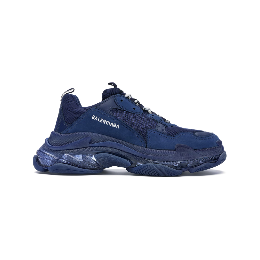 Balenciaga Triple S Clear Sole Navy