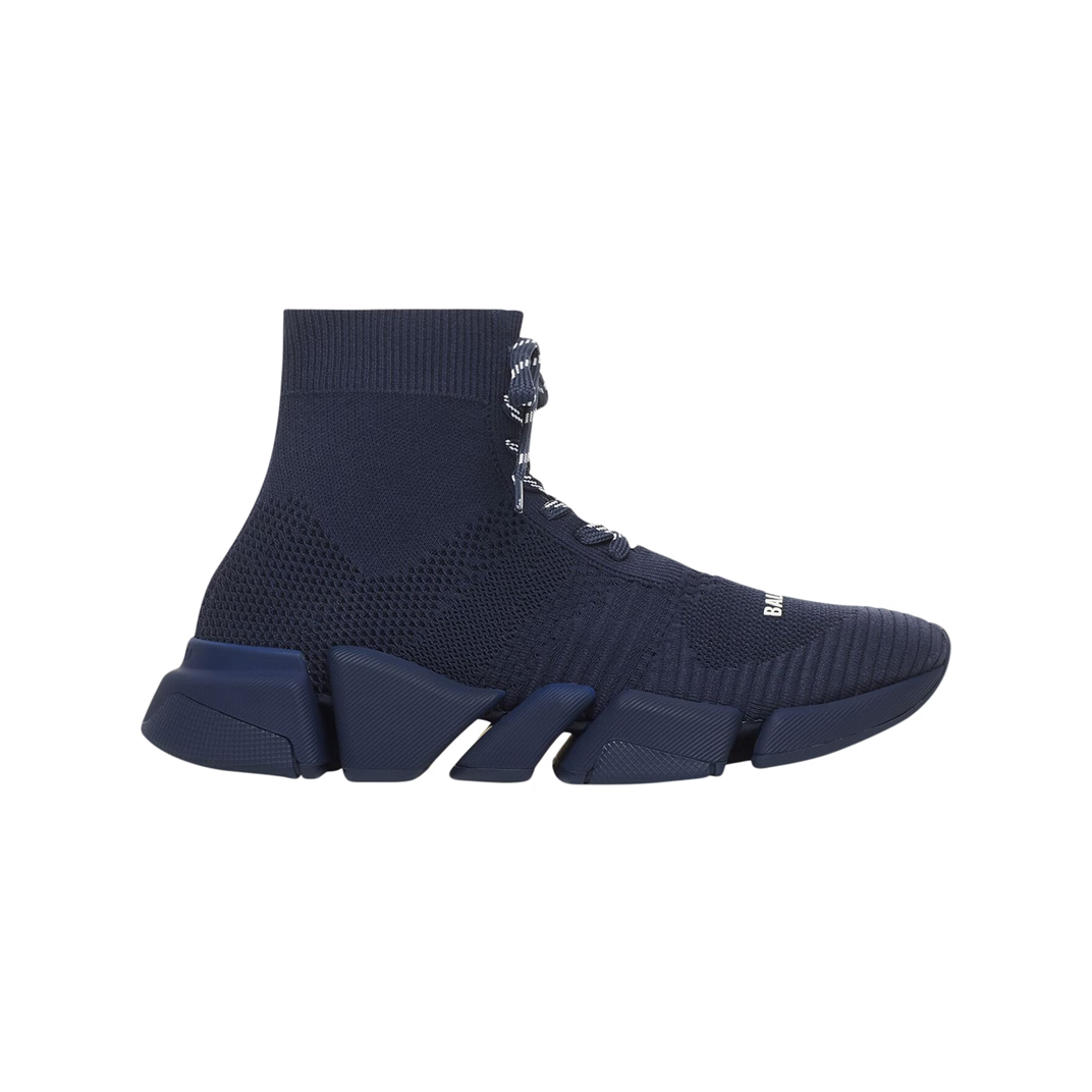 Balenciaga 2.0 Lace Up Recycled Dark Blue