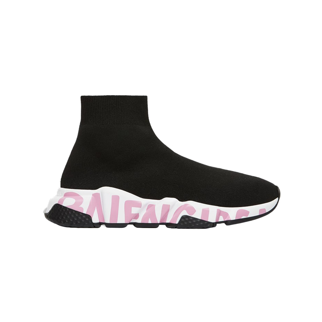 Balenciaga Speed Graffiti Black Pink (W)