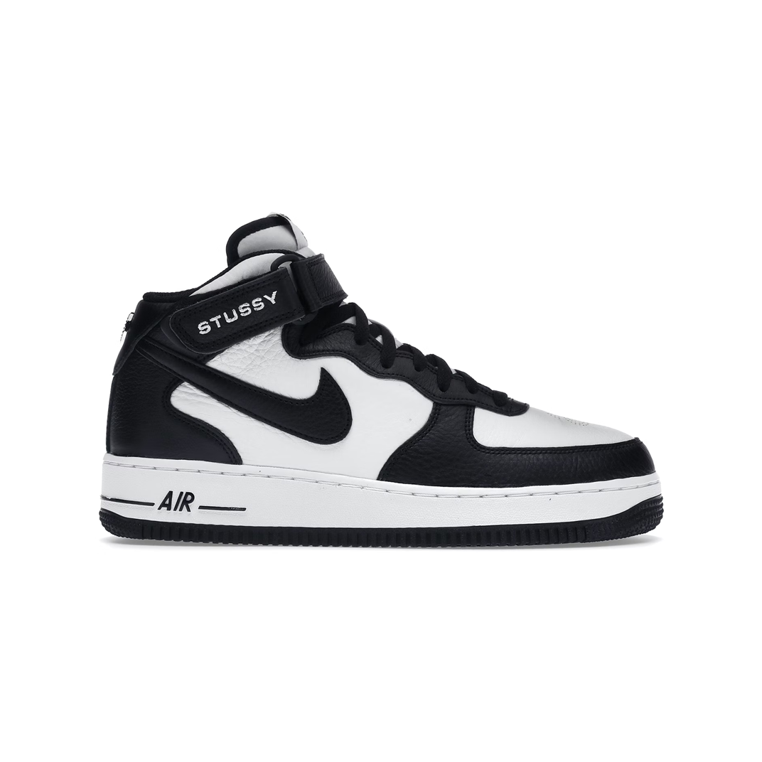 Nike Air Force 1 Mid Stussy Light Bone Black