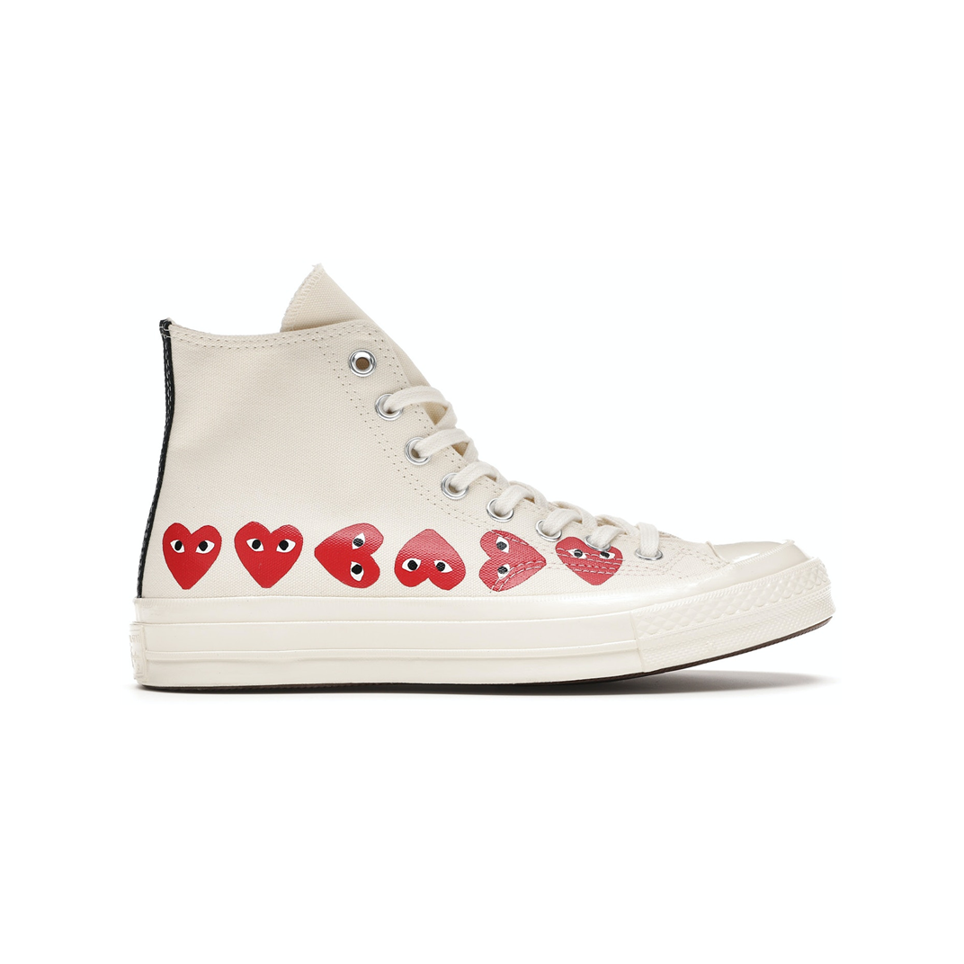 Converse Chuck Taylor All-Star 70 Hi Comme des Garcons Play Multi-Heart White
