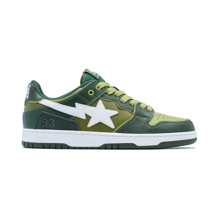 A Bathing Ape Bape SK8 Sta Green White