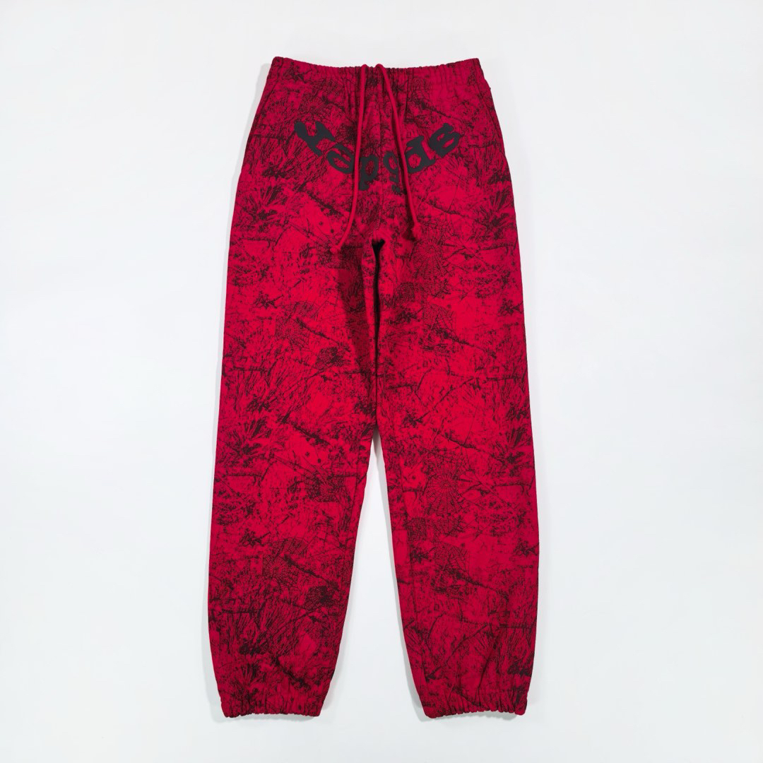 Sp5der OG Tree Camo Sweatpant Red