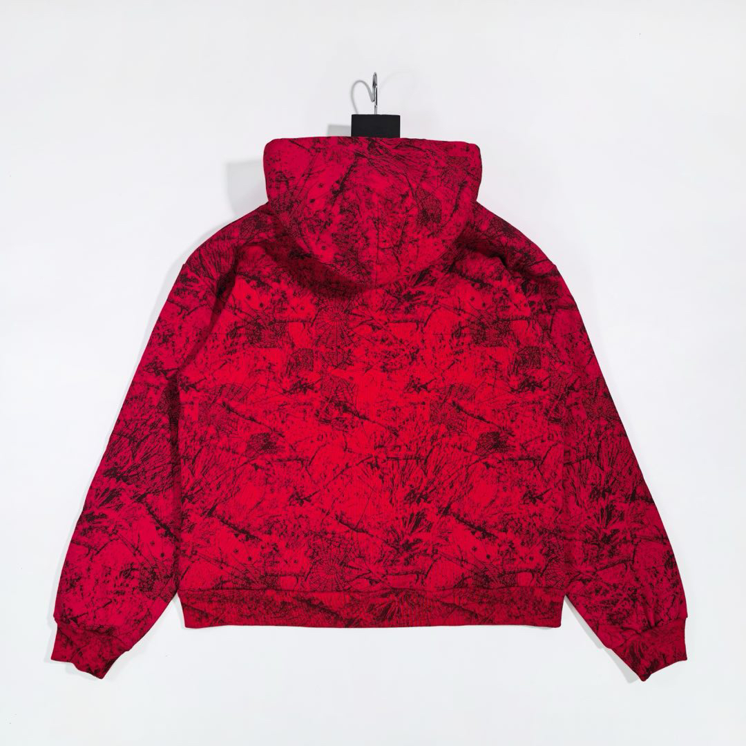 Sp5der OG Tree Camo Hoodie Red