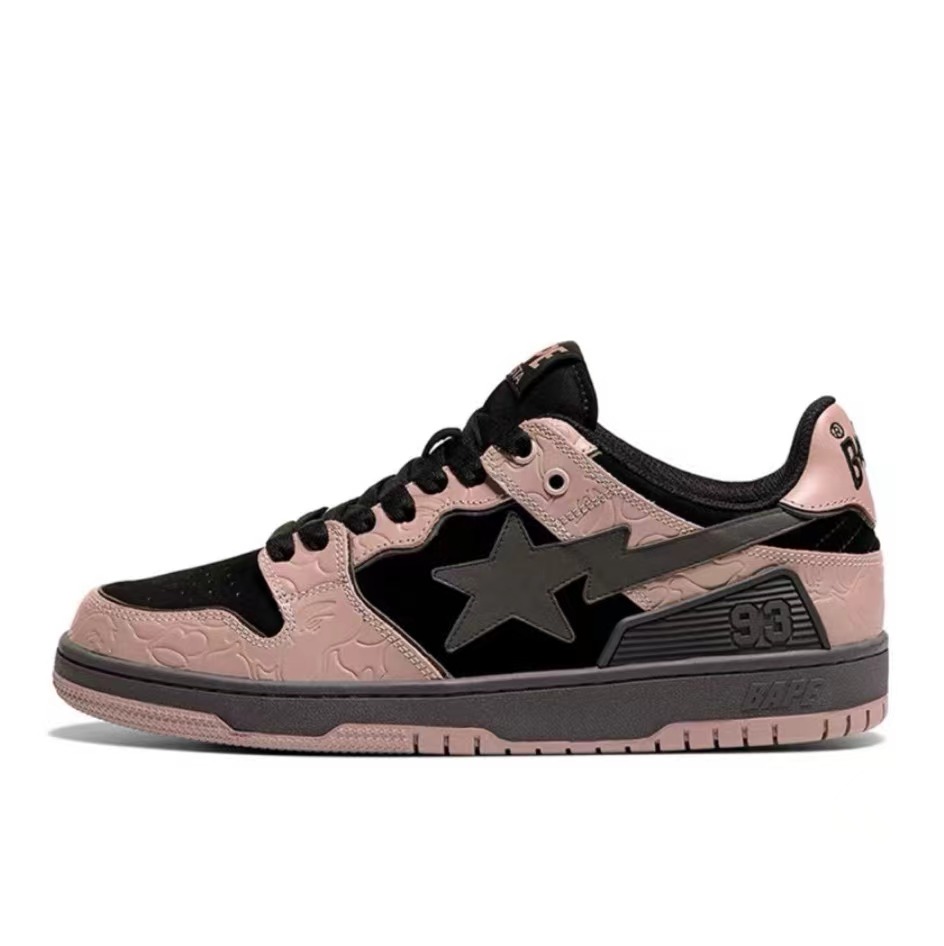 A Bathing Ape Bape Sta Patent Leather black/pink