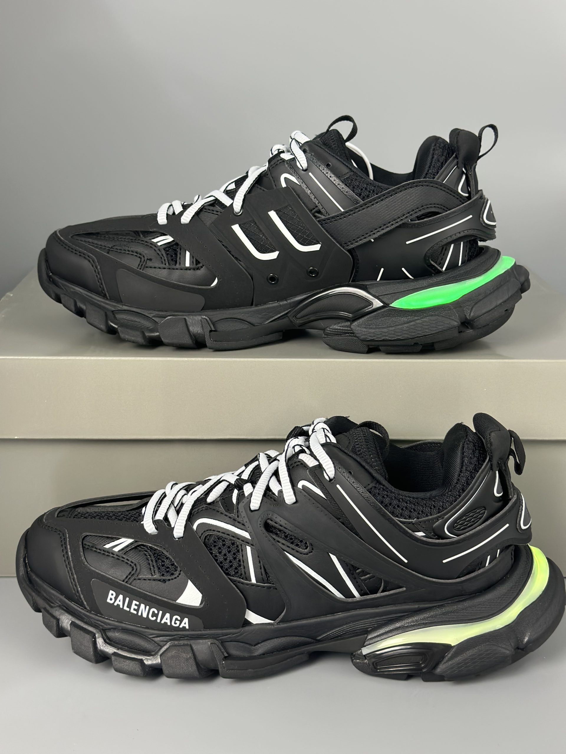 Balenciaga Track Puttee Black Led Track 542023 W3AC1 1091
