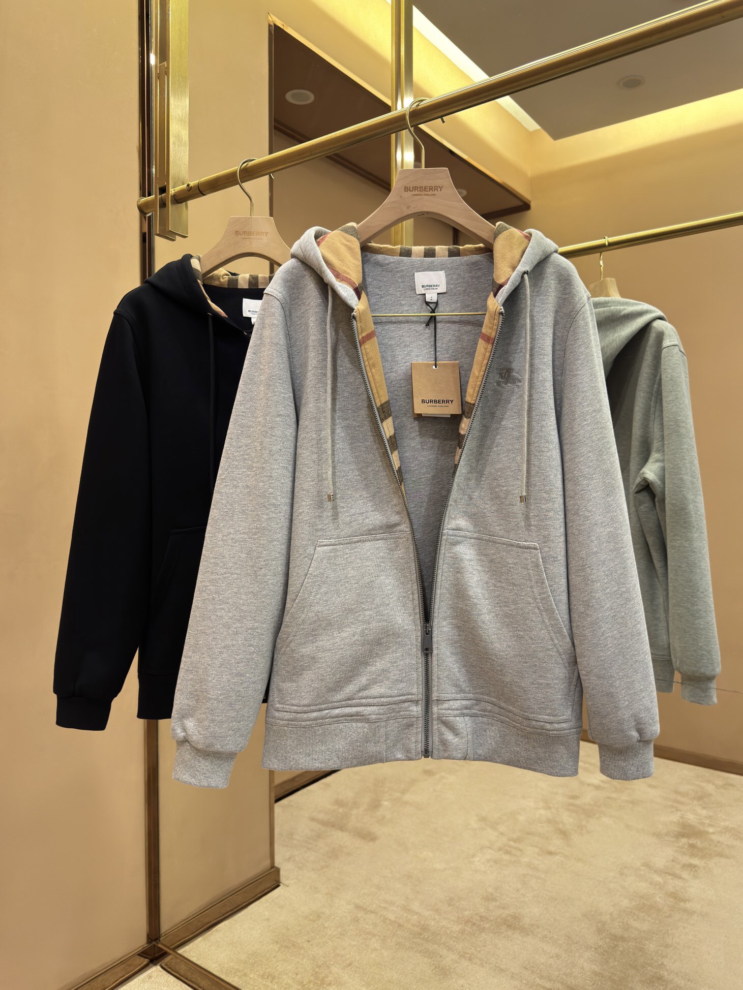 Burberry Hoodie Grey