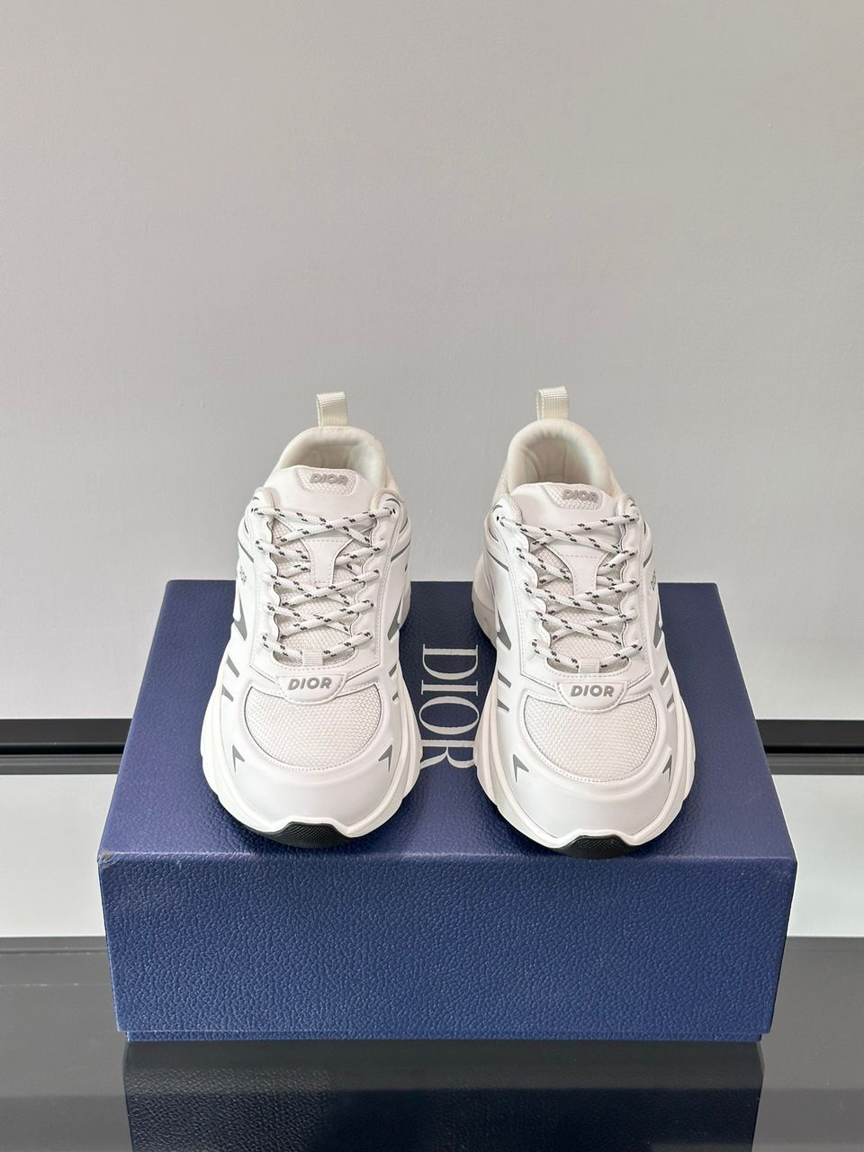 Dior B44 Blade Sneaker White Technical Mesh and White Technical Fabric 3SN306ZZY_H080