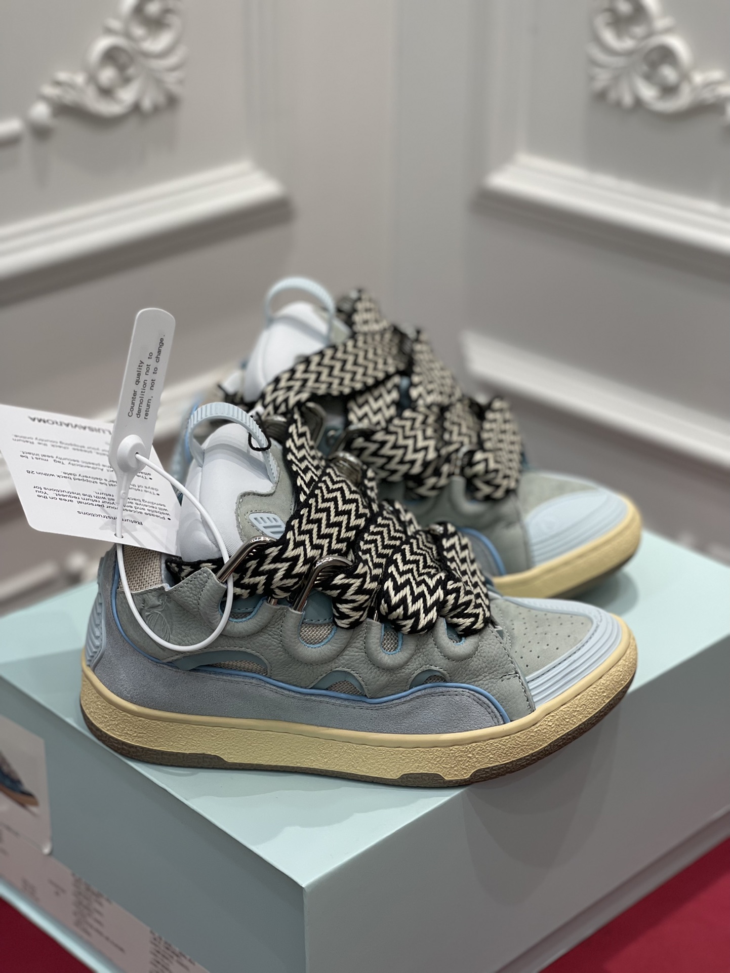 Lanvin Curb Sneaker Blue Grey FM-SKRK11-DALL-P22B243