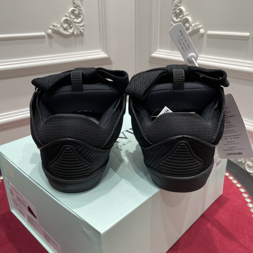 Lanvin Curb Sneaker Black FUSKDK12DRAGP25