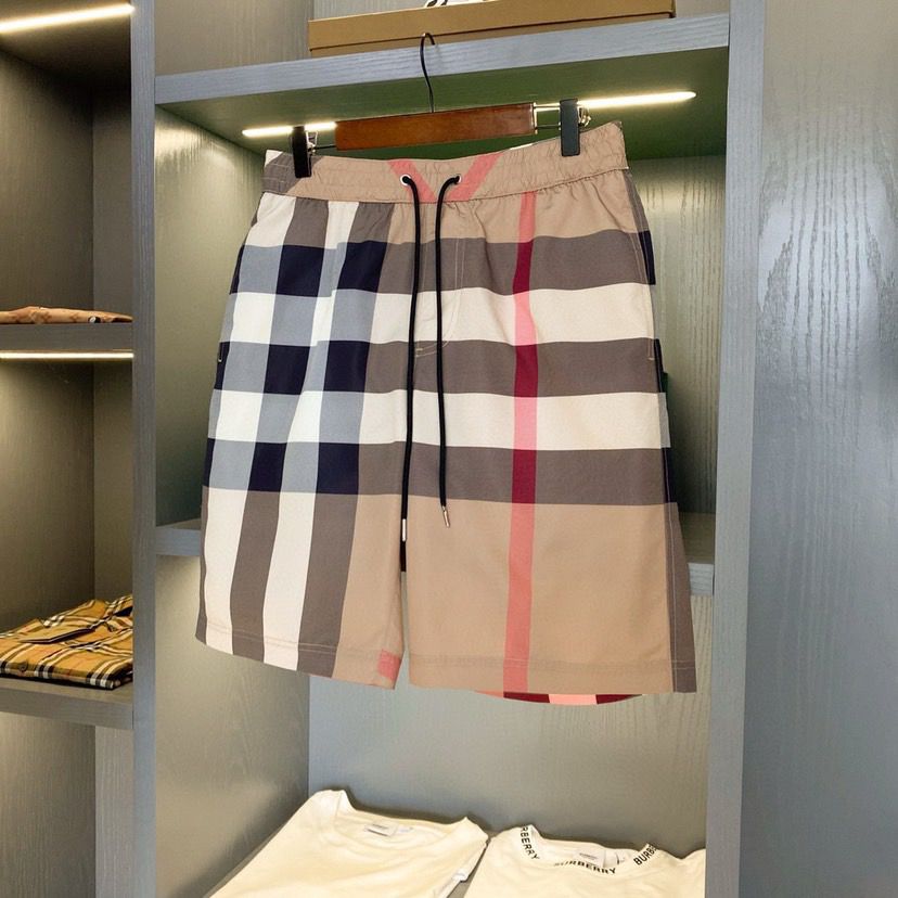 Burberry Check Drawcord Swim Shorts ‘Archive Beige’