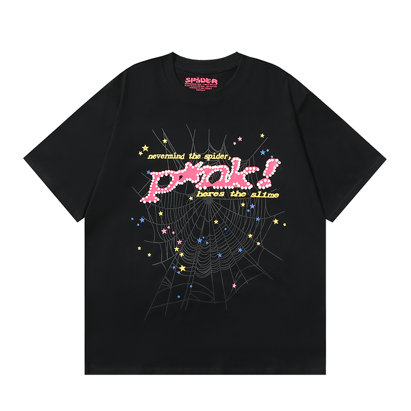 Sp5der P*NK V2 T-Shirt Black