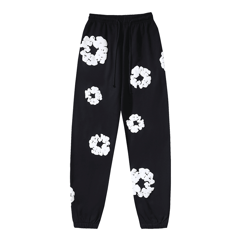 Denim Tears The Cotton Wreath Sweatpants Black