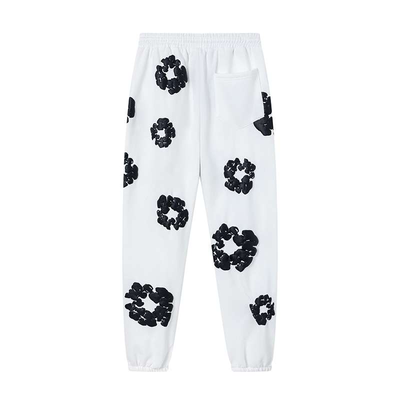 Denim Tears The Cotton Wreath Sweatpants White Black