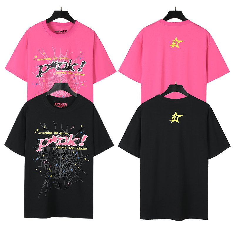 Sp5der P*NK V2 T-Shirt Black