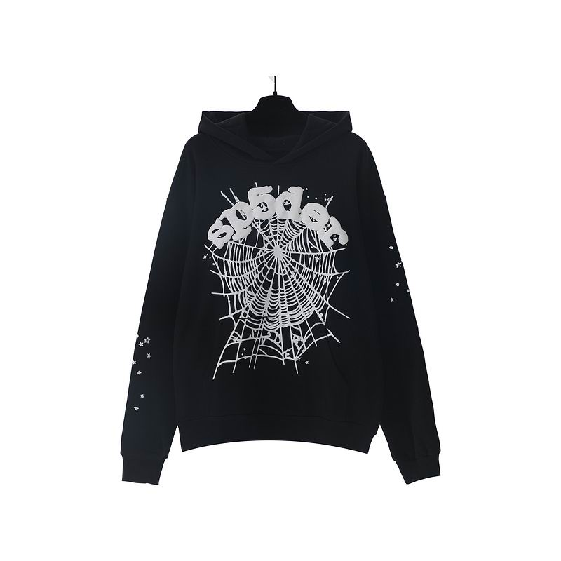 Sp5der OG Web Hoodie Black