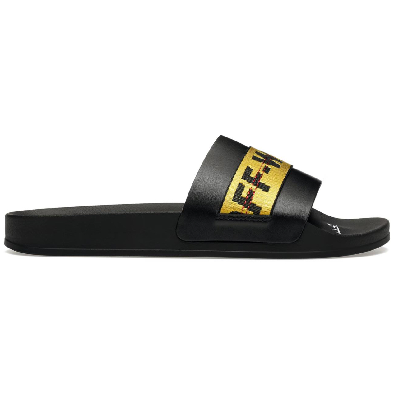 OFF-WHITE Industrial Belt Slides Black Yellow FW21