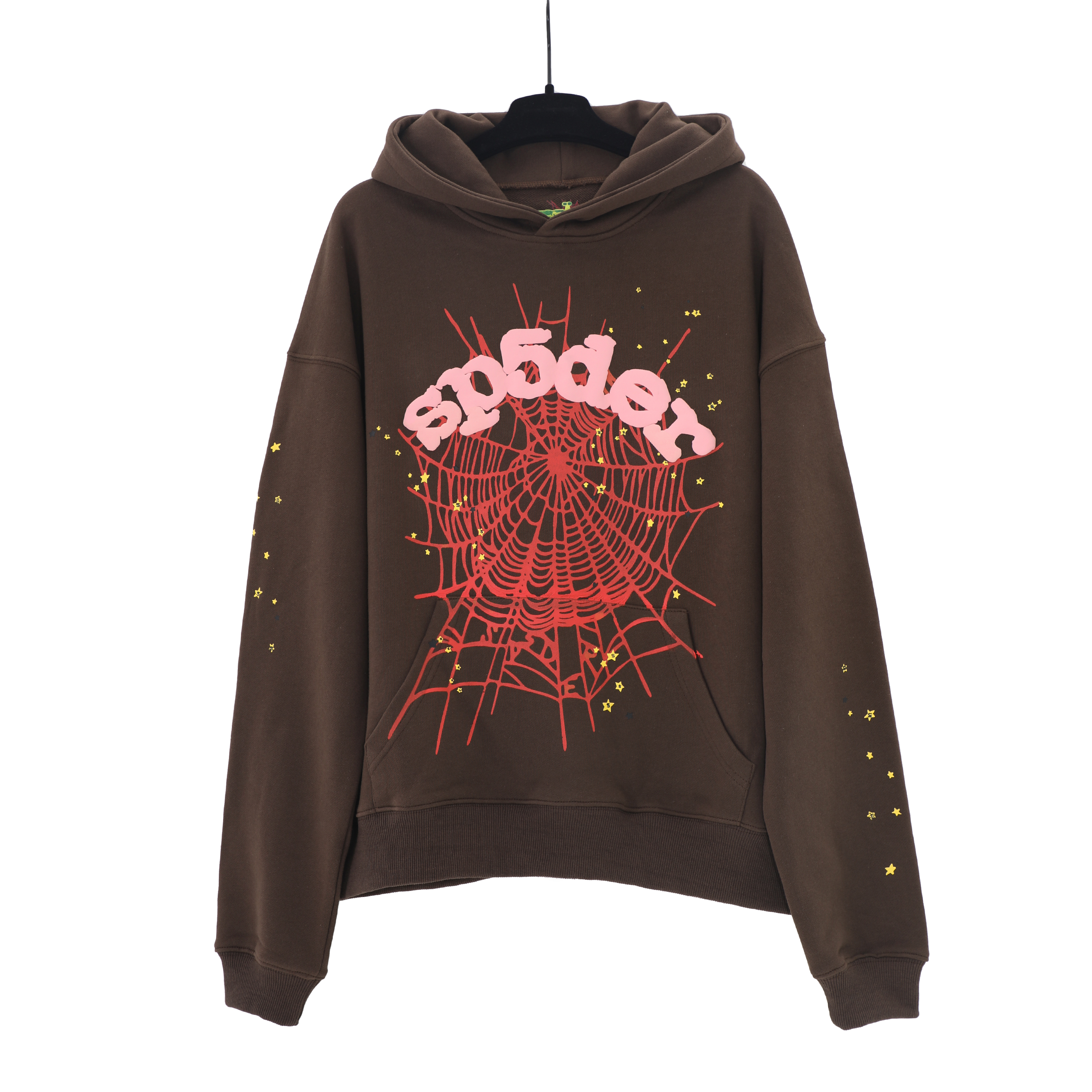 Sp5der OG Web Hoodie Brown