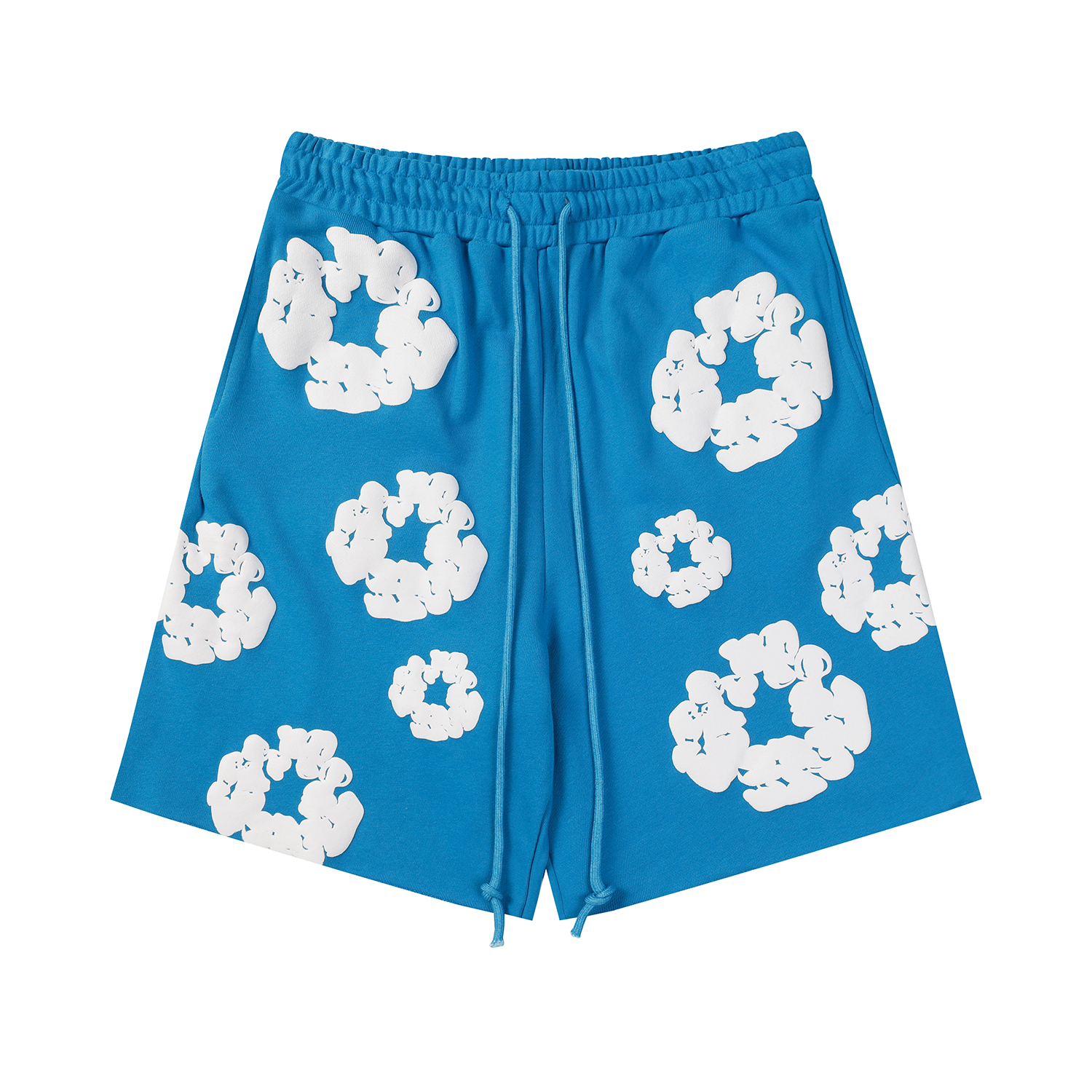 Denim Tears The Cotton Wreath Shorts Lake Blue