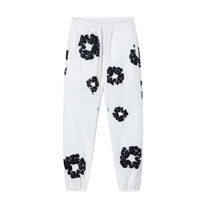 Denim Tears The Cotton Wreath Sweatpants White Black