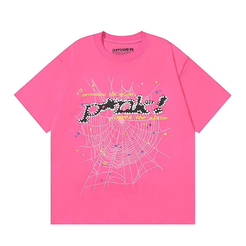 Sp5der P*NK V2 T-Shirt Pink