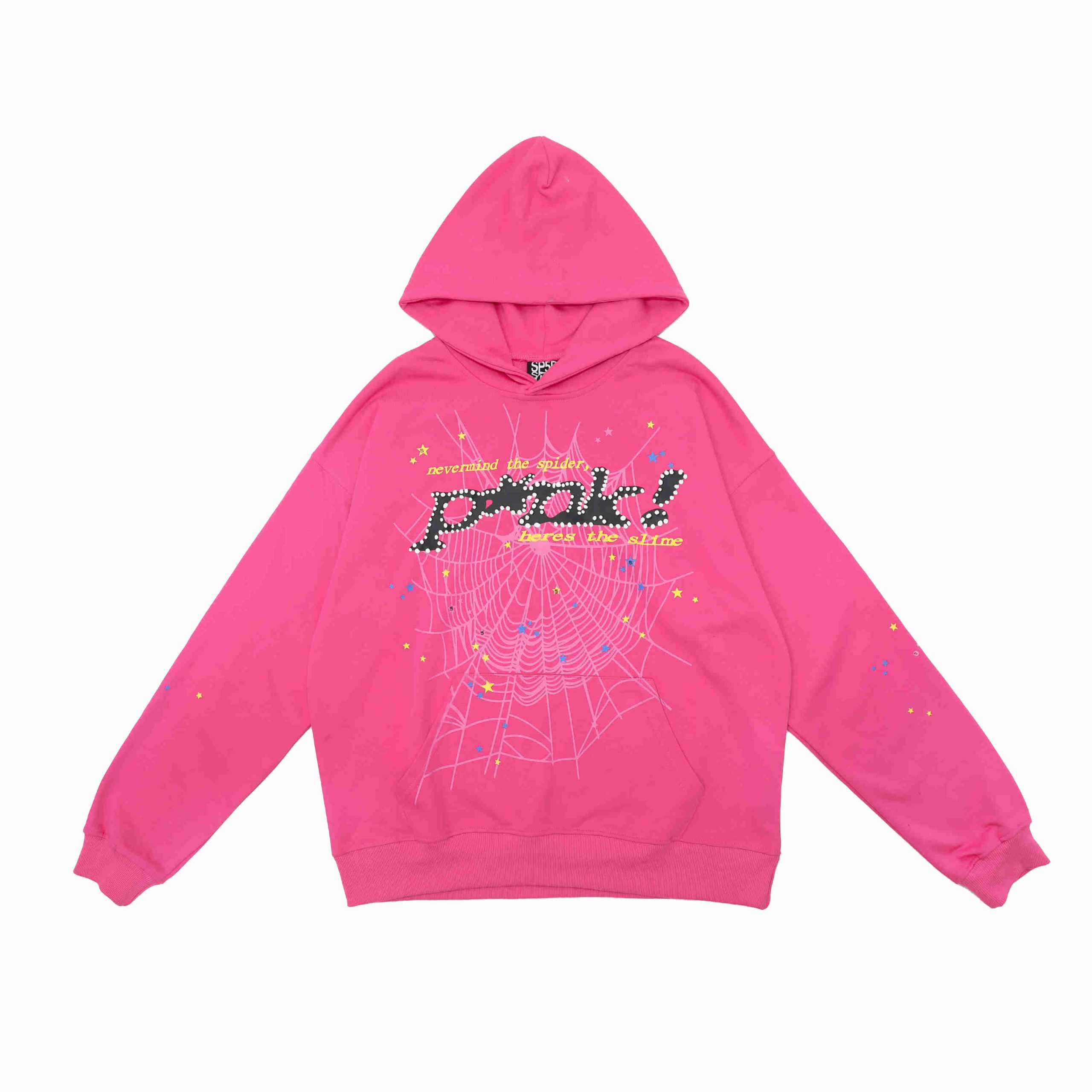 Sp5der P*NK V2 Hoodie Pink