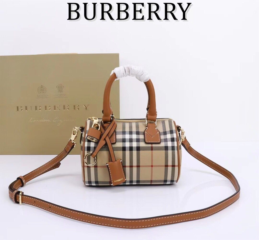 Burberry Check Bowling Mini Bag