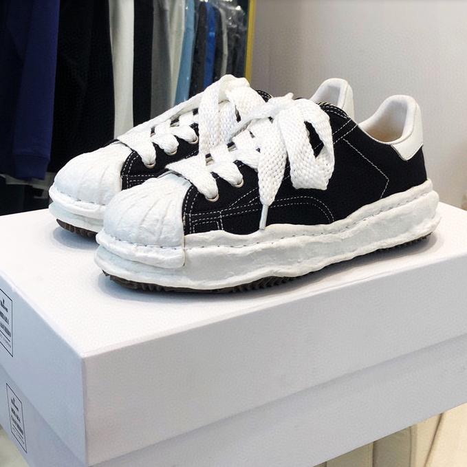 Maison Mihara Yasuhiro Blakey OG Sole Canvas Low Black A08FW735