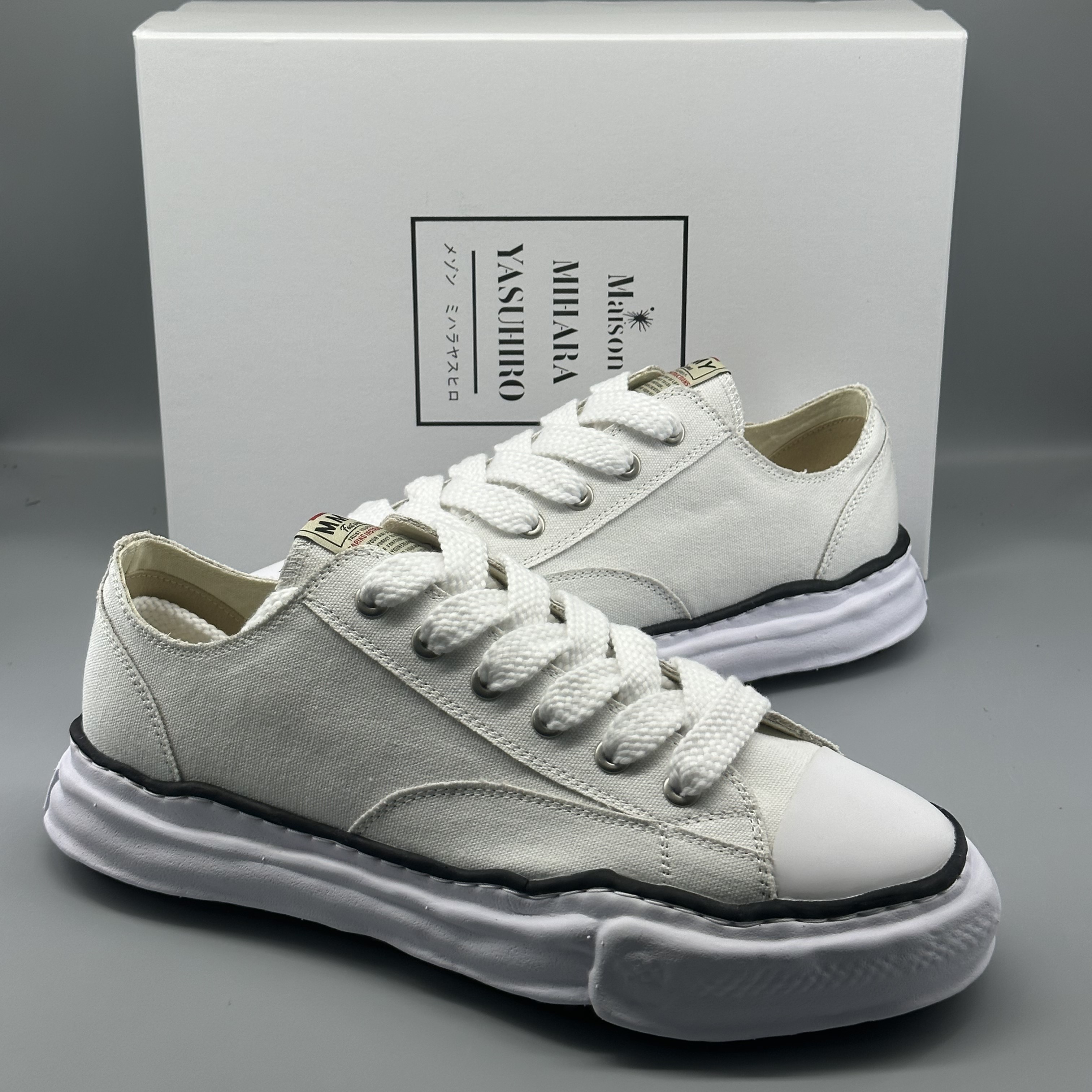 Maison Mihara Yasuhiro Peterson OG Sole Canvas Low White