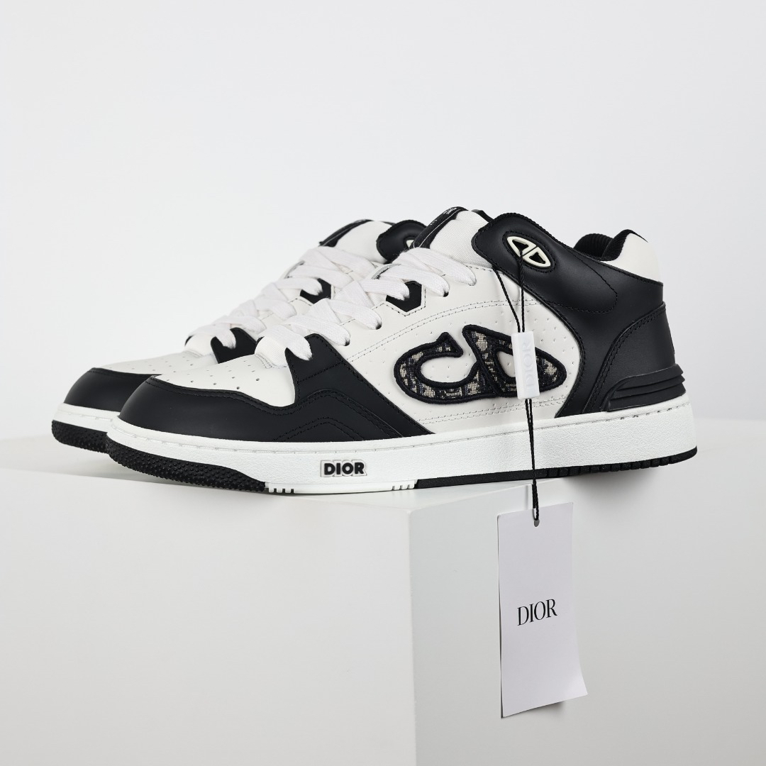 Dior B57 Mid Dior Oblique Black White 3SN318ZXU_H960