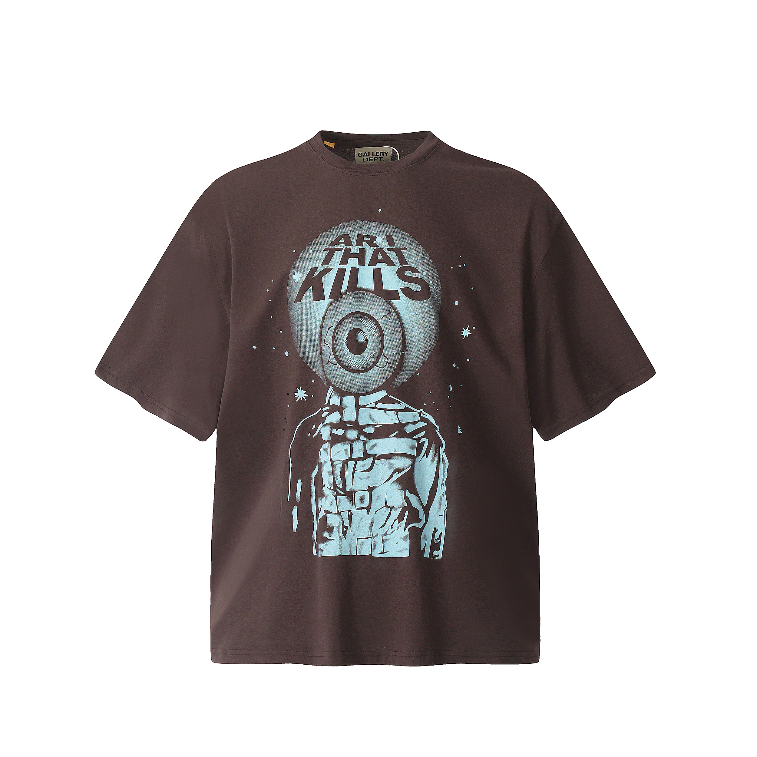 Gallery Dept. Print T-shirt Brown D53