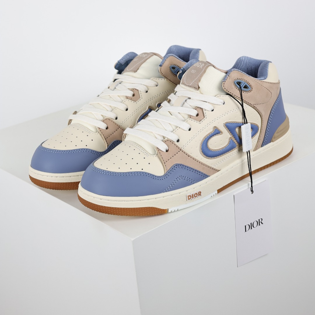 Dior B57 Mid Dior Oblique Cream Blue 3SH141ZXT H554