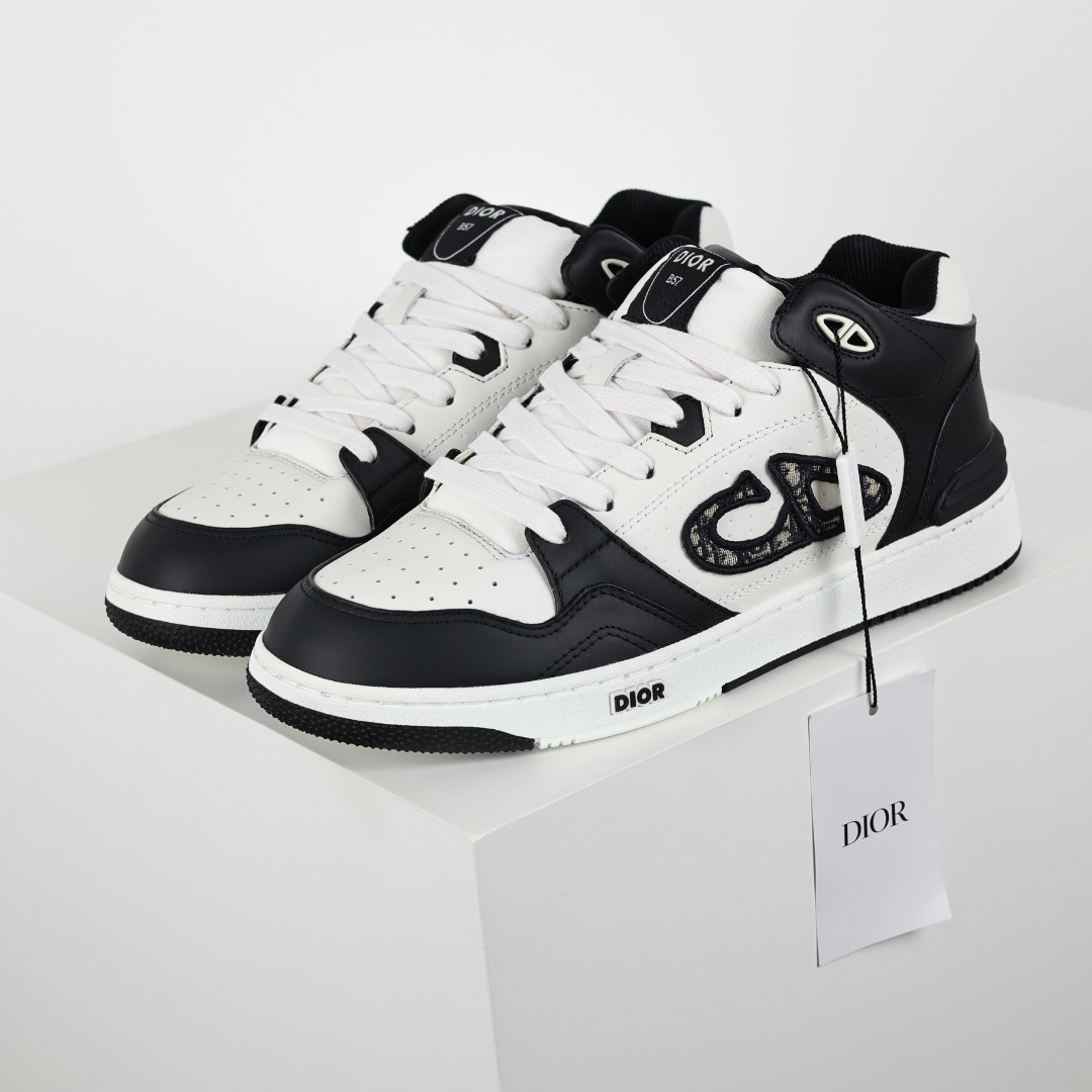 Dior B57 Mid Dior Oblique Black White 3SN318ZXU_H960