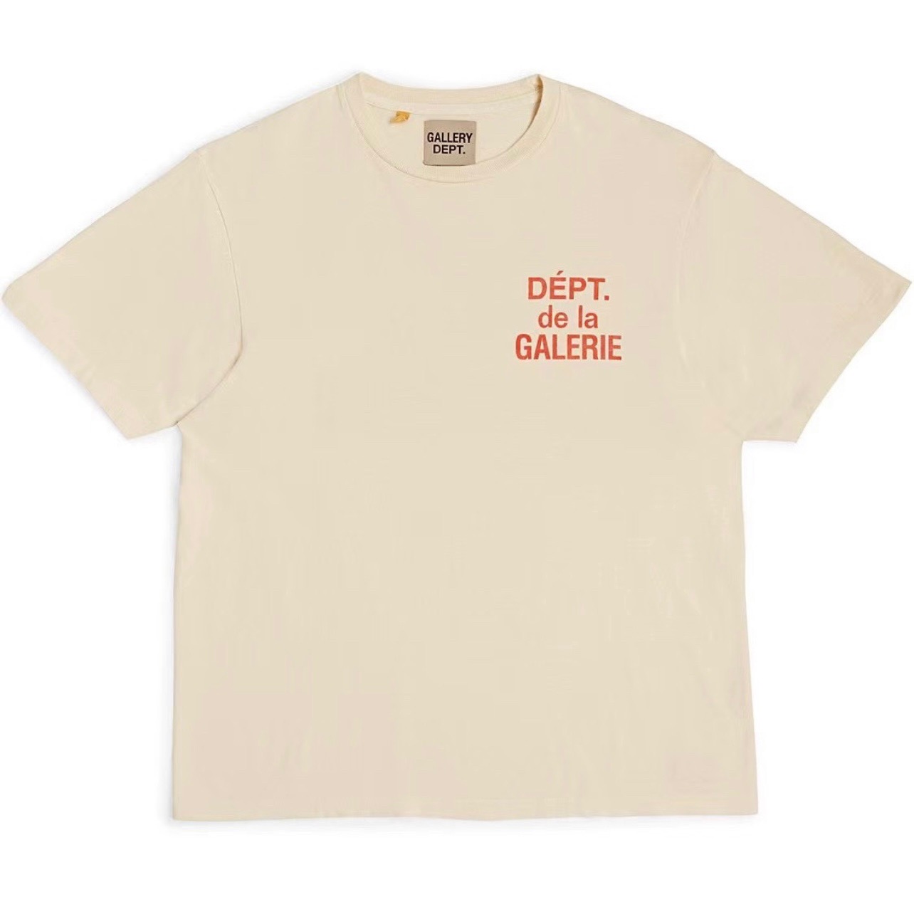 Gallery Dept. French T-shirt Cream/Orange FT-1030