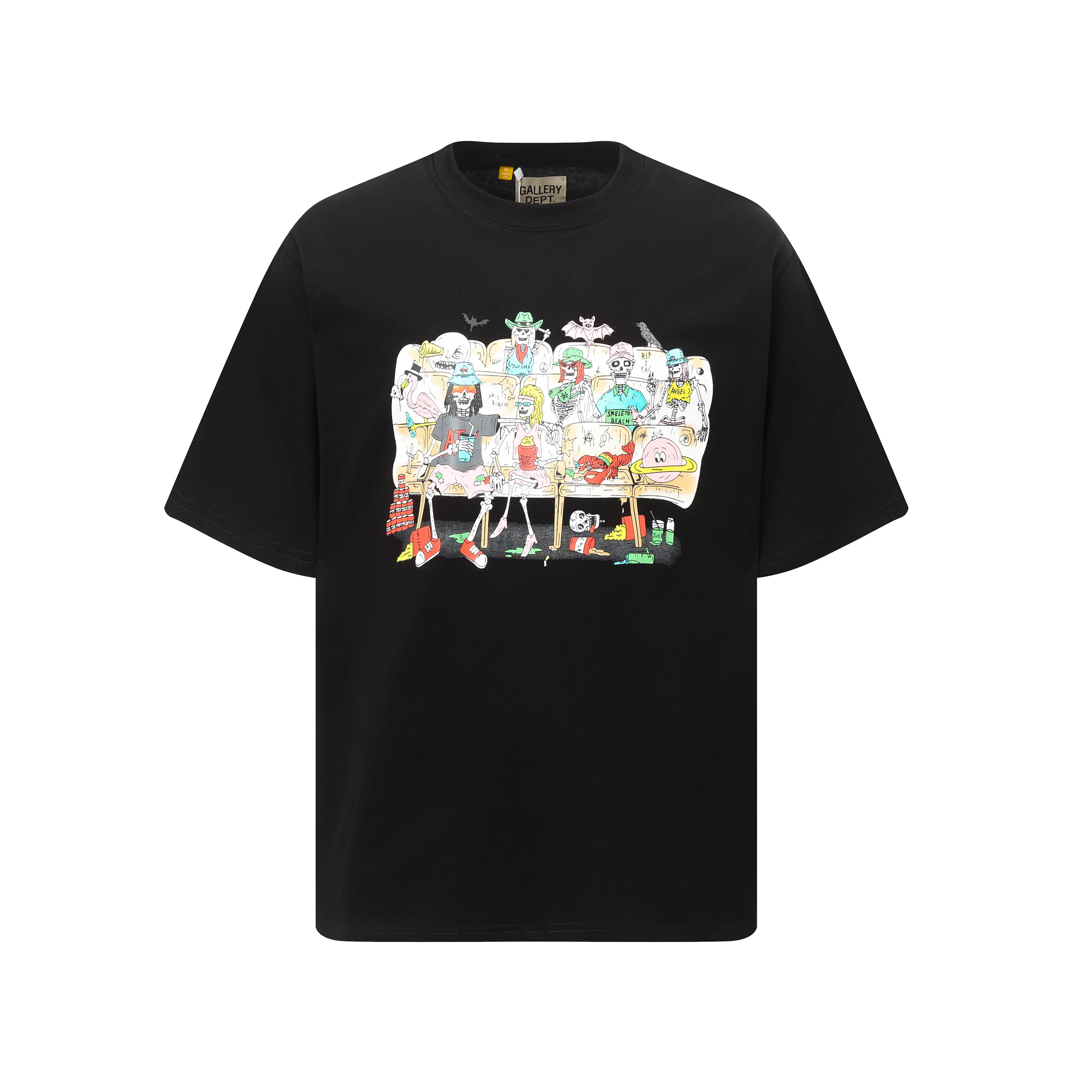 Gallery Dept. Print T-shirt Black D3299