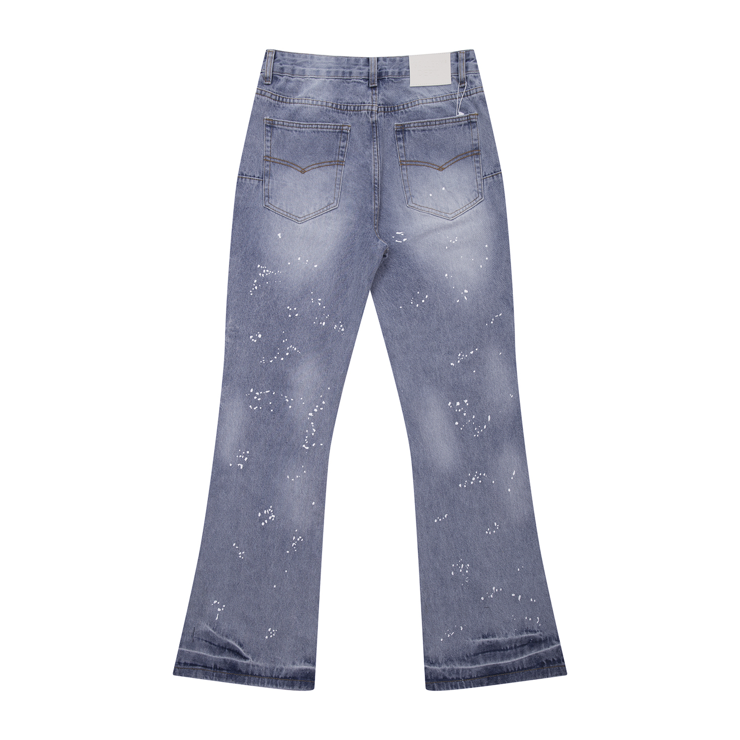 Gallery Dept. Splash Ink Ripped Washed Blue Jeans YC00125